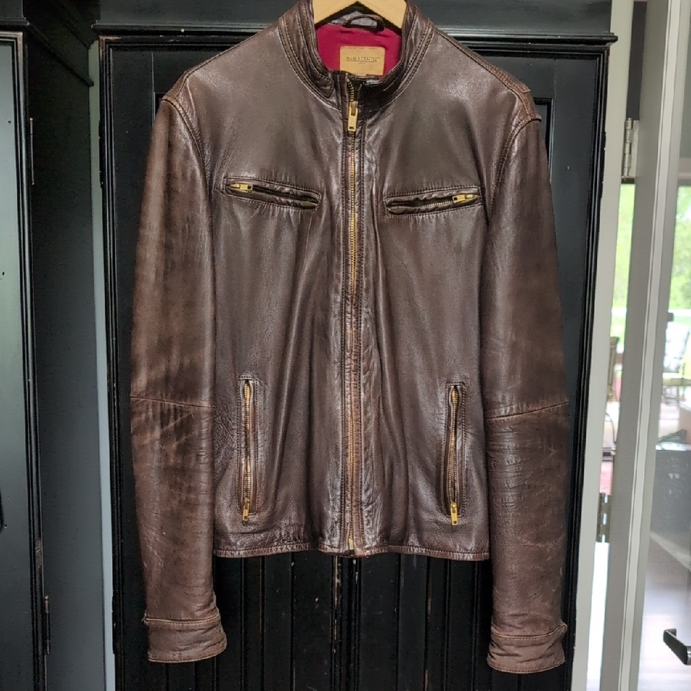 Levi's Made & Crafted Leather Jacket Made In Italy M
